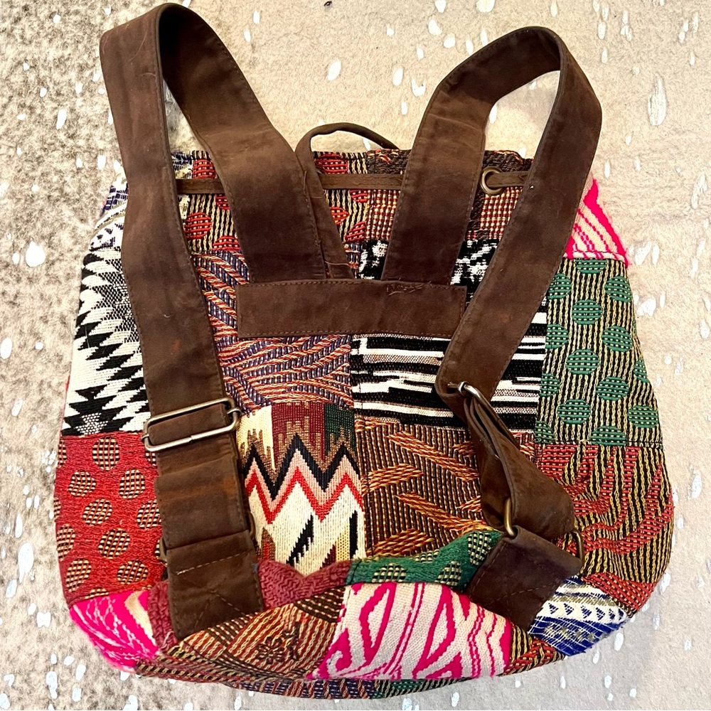 Anthro x RAJ Patchwork Leather Backpack - Picture 2 of 16